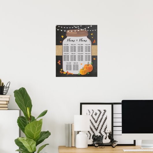 Tisch Wedkin Fall Chalk Poster Sitzplatz (Heimbüro)