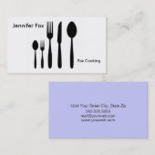 Tischbesteck-Visitenkarte Visitenkarte (Vorne/Hinten)