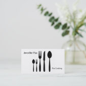 Tischbesteck-Visitenkarte Visitenkarte (Stehend Vorderseite)