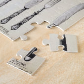 Tischbesteckentwürfe, von einem Geschäftskatalog Puzzle (Seite)