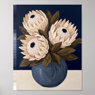 Tischblumen Kunst Nr. 10 Vintage-Gemälde Poster