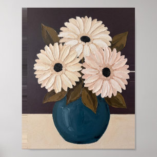 Tischblumen Kunst Nr. 1 Vintage-Gemälde Poster