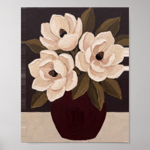 Tischblumen Kunst Nr. 2 Vintage-Gemälde Poster