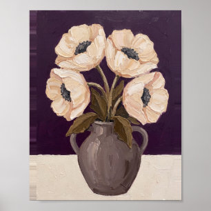 Tischblumen Kunst Nr. 4 Vintage-Gemälde Poster