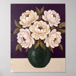 Tischblumen Kunst Nr. 7 Vintage-Malerei Poster