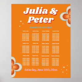 Tischdecke 12 Retro Vintag der 70er Jahre Poster