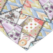 Tischdecke Abstract Patchwork Quilten Quilt Retro (Schrägansicht)