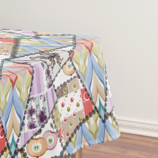 Tischdecke Abstract Patchwork Quilten Quilt Retro (Beispiel)