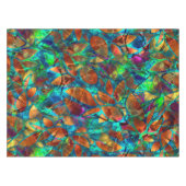 Tischdecke-abstraktes beflecktes mit Blumenglas Tischdecke (Vorderseite (Horizontal))