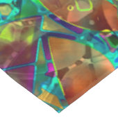 Tischdecke-abstraktes beflecktes mit Blumenglas Tischdecke (Schrägansicht)