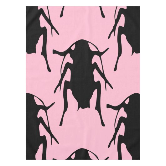 Tischdecke aus rosa Schokolade (Vorderseite)