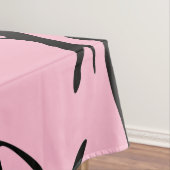 Tischdecke aus rosa Schokolade (Beispiel)