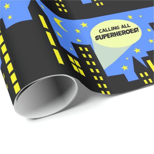 Tischdecke des Superheldes | des Geschenkpapier (Rolleneckpunkt)