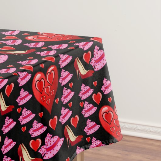 Tischdecke für den Valentinstag (Beispiel)