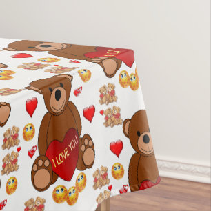 Tischdecke für den Valentinstag