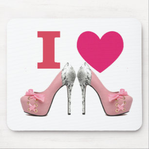 Tischdecke für Maus I love High heels! Mousepad