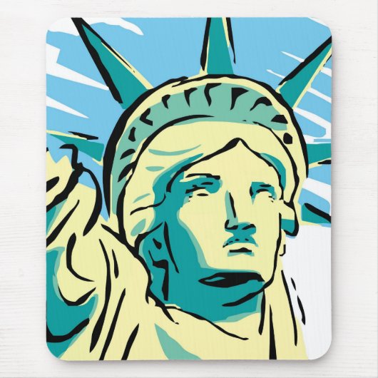 Tischdecke für Maus M1,- Statue von Libertad - Mousepad (Vorne)