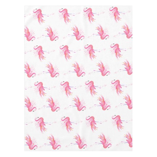 Tischdecke für Pink Flamingo Party (Vorderseite)