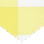 Tischdecke Gelb Weiß Kariert (Schrägansicht)
