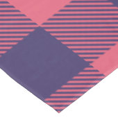 Tischdecke Hot Pink Magenta Indigo Büffel Karo (Schrägansicht)
