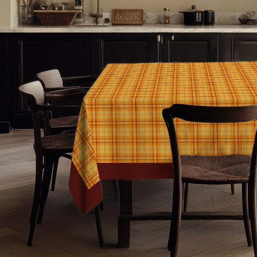 Tischdecke im trendigen Karomuster Herbst