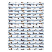 Tischdecke mit Dandy-Enten (Farbe wählen) (Vorderseite)