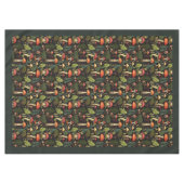Tischdecke mit erdigen Tönen Pilze & Wildblumen (Vorderseite (Horizontal))
