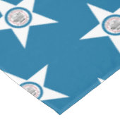 Tischdecke mit Flagge der Stadt Houston, Texas (Schrägansicht)