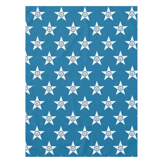 Tischdecke mit Flagge der Stadt Houston, Texas (Vorderseite)