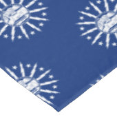Tischdecke mit Flagge von Buffalo, New York (Schrägansicht)