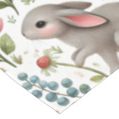 Tischdecke mit floralem Muster und wildlebendem Ha (Schrägansicht)