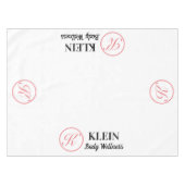 Tischdecke mit Ihrem Logo und Text (Vorderseite (Horizontal))
