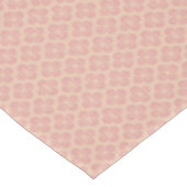Tischdecke mit rosa Blumenmuster (Schrägansicht)