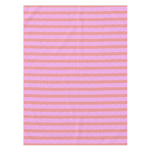 Tischdecke mit rosa geometrischen Streifen