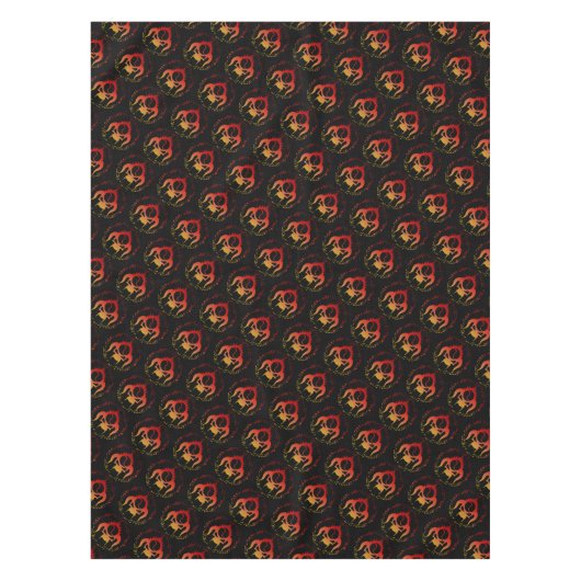 Tischdecke mit sieben tödlichen Sünden (Vorderseite)