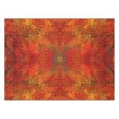 Tischdecke mit verbranntem Orange-Muster für Wohnr (Vorderseite (Horizontal))