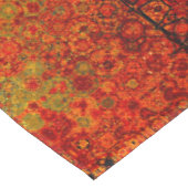 Tischdecke mit verbranntem Orange-Muster für Wohnr (Schrägansicht)