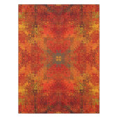 Tischdecke mit verbranntem Orange-Muster für Wohnr (Vorderseite)