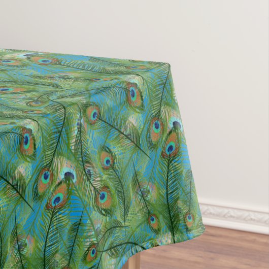 Tischdecke-Pfau Federn Tischdecke (Beispiel)