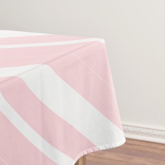 Tischdecke Rosa & Weiß gestreift (Beispiel)