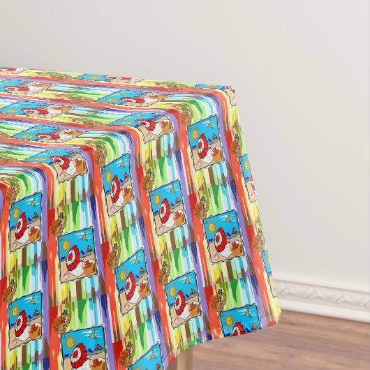 Tischdecke Thanksgiving Strand Truthahn (Beispiel)