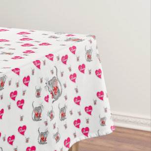 Tischdecke Valentinstag