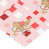 Tischdecke Valentinstag Affe (Schrägansicht)