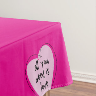 Tischdecke Valentinstag Alles was du brauchst ist