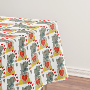 Tischdecke Valentinstag Elefant