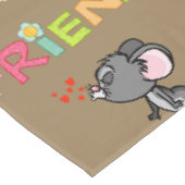 Tischdecke Valentinstag Freunde Maus (Schrägansicht)
