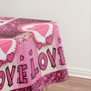 Tischdecke Valentinstag Liebe