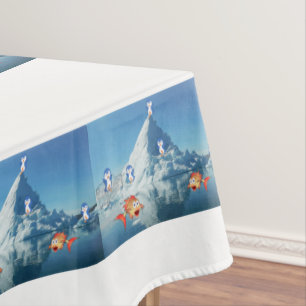 Tischdecke Valentinstag Pinguin