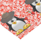 Tischdecke Valentinstag Pinguin (Schrägansicht)