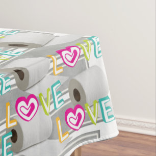 Tischdecke Valentinstag Toilettenpapier Liebe